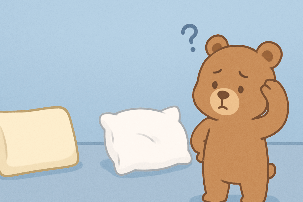 枕の素材についての記事のアイキャッチ画像