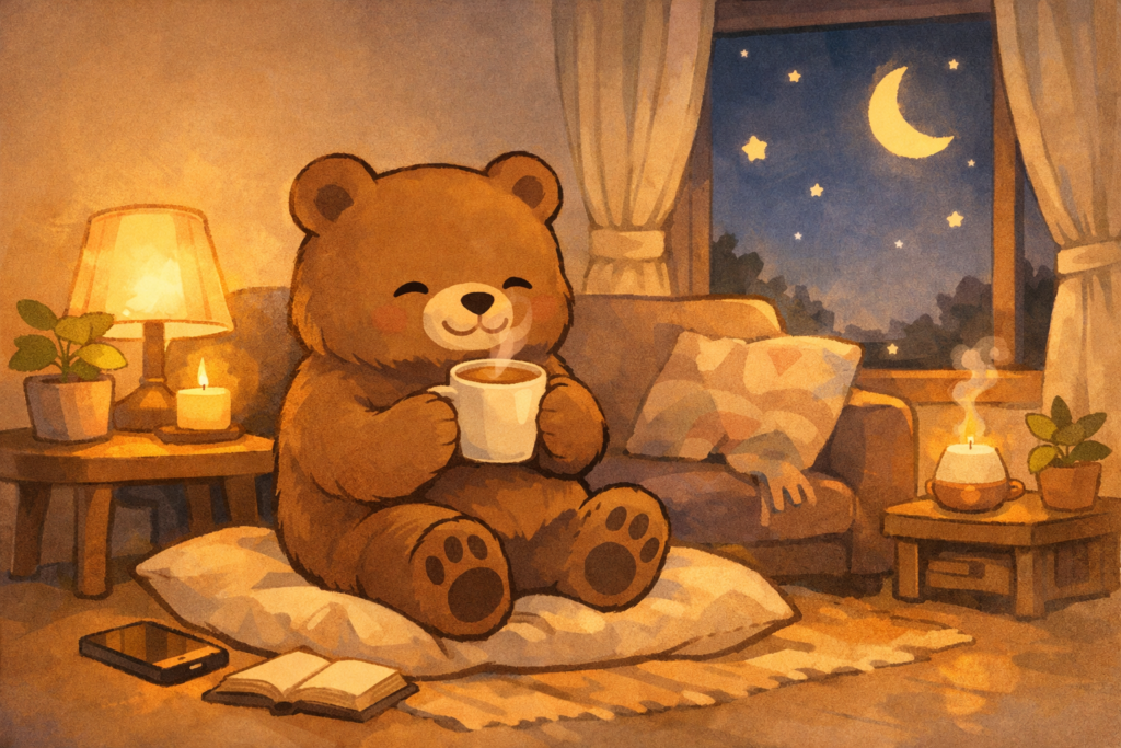 夜のルーティンについての記事のアイキャッチ画像